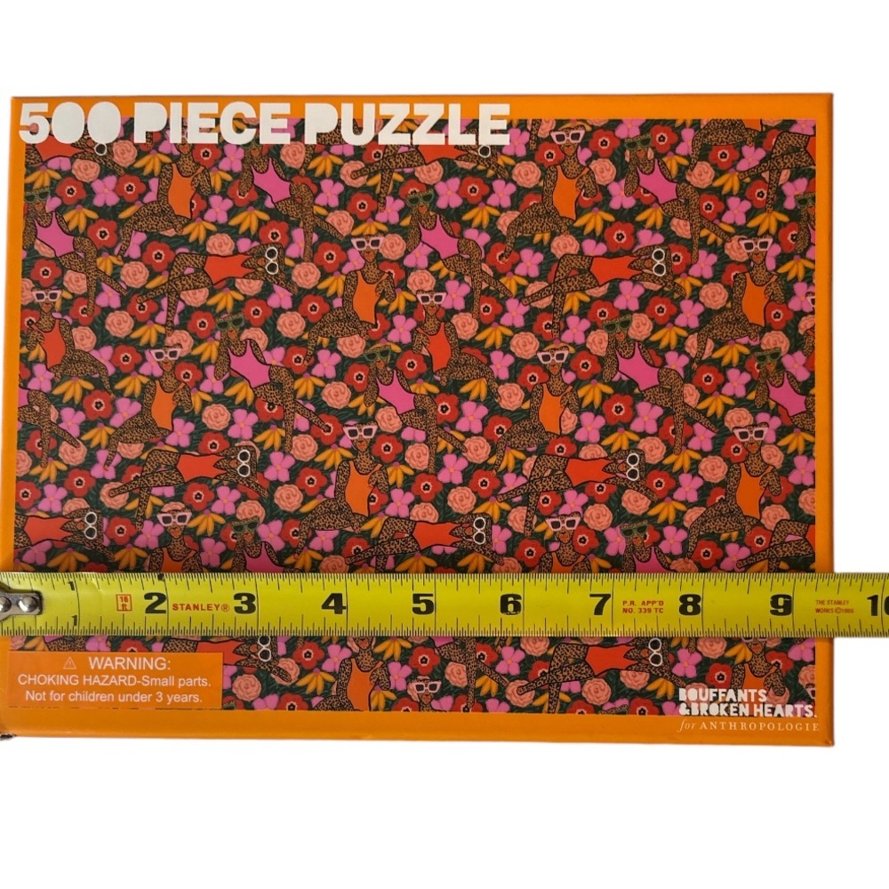 Anthropologie Bouffants & Broken Hearts 500 Piece Puzzle Preowned - Picture 8 of 9